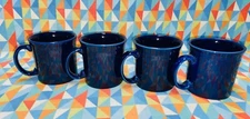 NEW FIESTAWARE 12 oz JAVA Mug set of 4 Retired Cobalt  blue FREE SHIPPING