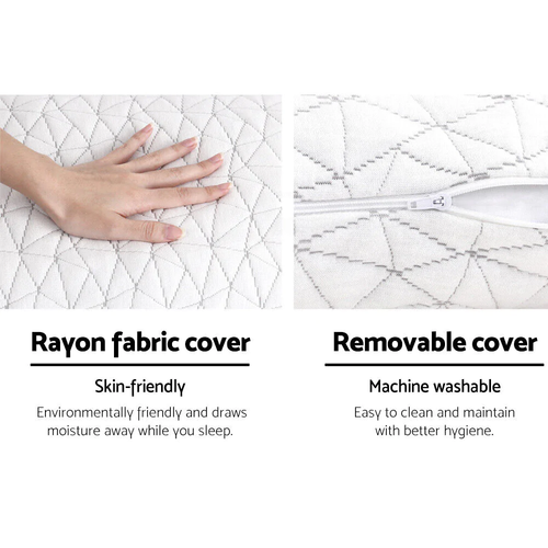 Giselle Bedding Memory Foam Pillow King Size Twin Pack - Picture 7 of 11