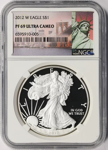 2012-W $1 Proof American Silver Eagle NGC PF69 Ultra Cameo