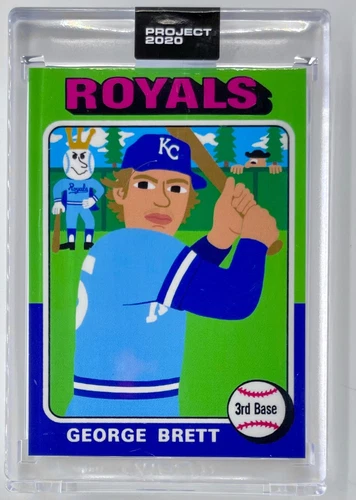 Topps PROJECT 2020 George Brett 1975 by Keith Shore Card #102 Royals PR /10757