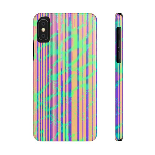 Slim Phone Case for iPhone/Samsung "Hyper Stripes" - Picture 23 of 26