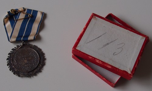 DENMARK. 1929. Old Silver SPORT MEDAL. TO IDENTIFY. 35 mm - Picture 4 of 8