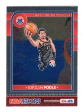 2024-25 Panini NBA Hoops PREMIUM Stock #190 Jordan Poole, Washington Wizards