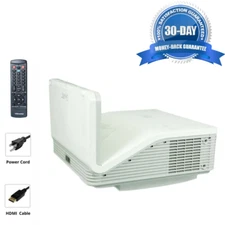 3000 ANSI DLP Projector Ultra Short Throw for School College Church HDMI Bundle