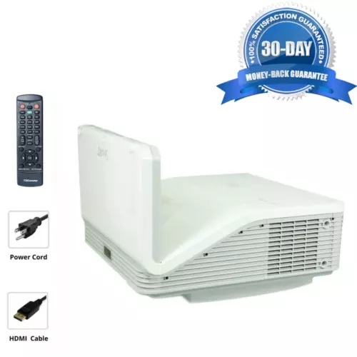 3000 ANSI DLP Projector Ultra Short Throw for Home Theater Games HDMI w/Bundle
