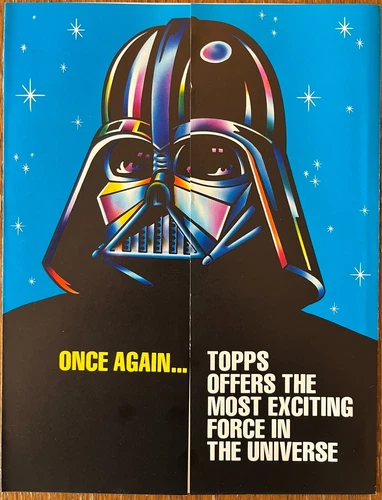 1980 Topps Star Wars The Empire Strikes Back Sale Sell Sheet Darth Vader