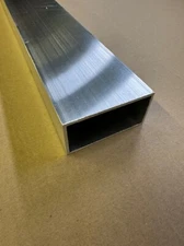 2" x 4" x 1/8" Wall Aluminum Rectangle Tube x 48" Length,  6061-T6 Aluminum