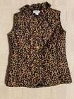 Toddler Girls Size 4T CROWN & IVY Brown Leopard Puffer Vest — photo 1