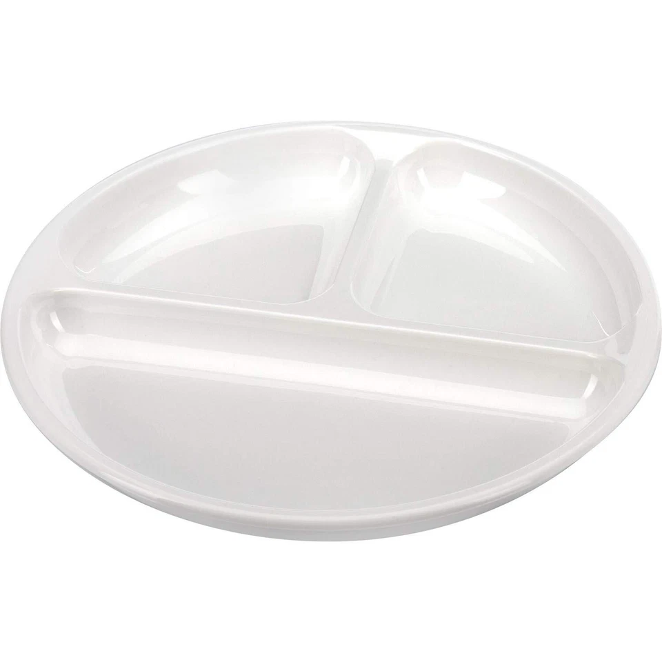 Assiette à Compartiments pour Micro-ondes avec 3 Compartiments 2 pièces Diamè... - Photo 3/4