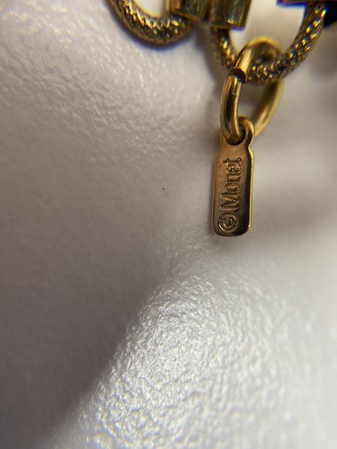 Whimsigoth two Monet Gold Tone white and Black plastic Bead Chokers necklace - Picture 5 of 6