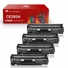 4PK CE285A 85A Toner Cartridge For HP LaserJet P1102 P1102w M1212nf m1217nfw MFP