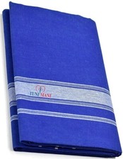 Men's Cotton Colour Dhoti Length 2.0m Free Size