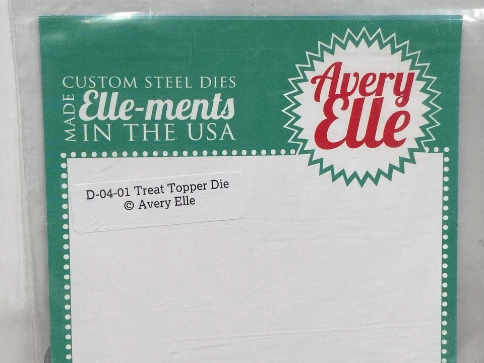 Troquel Avery Elle Treat Topper y marcador troquel álbum de recortes acero NUEVO Foto 2 de 4