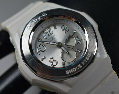 Casio Baby-G BGA-100 White Women's Watch NEW BATTERY! | eBay