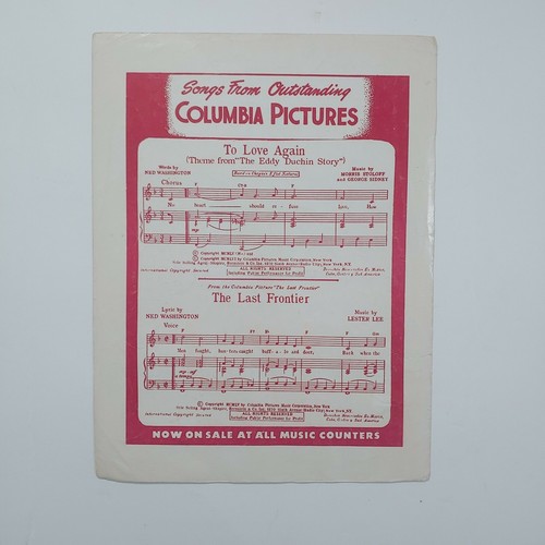Picnic (Theme from Picnic) Sheet Music Movie Cover William Holden Kim Novak 1961 - Picture 2 of 3
