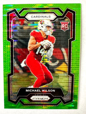 2023 Panini Prizm Michael Wilson GREEN Pulsar Prizm RC #303 Cardinals Rookie!