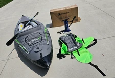 10 FT SEVYLOR QUIK PAK K5 1-PERSON INFLATABLE KAYAK W/CONVERTIBLE BACKPACK
