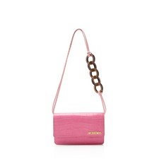 Jacquemus Croc Embossed Leather Le Riviera Shoulder Bag