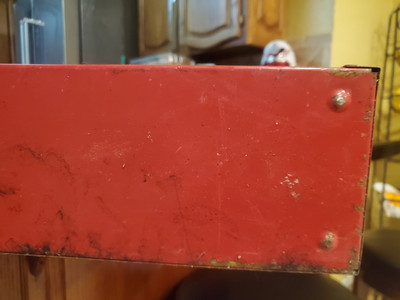 Snap-On Tools USA Vintage Collectible Red Metal Wheel Weights Wall