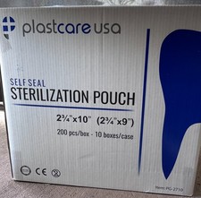 2.75" x 10" Self-Sealing Sterilization Pouches for Autoclave 1 box or 1 case