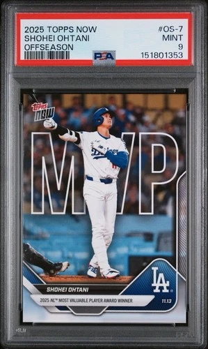 New Listing2025 Topps Now - Off-Season MVP Shohei Ohtani PSA 9