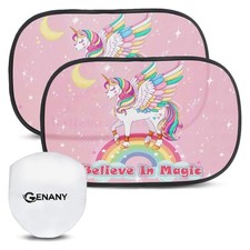 21x14 Car Sun Shades Unicorn Window Sun Shades for Sedan SUV Truck Window Shades