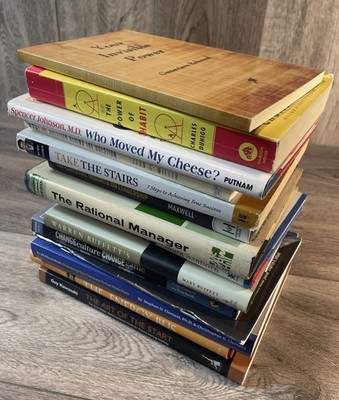 Lot of 14 Business Leadership Management Books Team Project Success Buffet