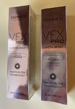 Farmasi VFX PRO Camera Ready Illuminating Primer Makeup Base 25 ml Lot Of 2 New