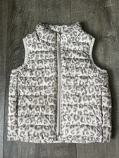 BABY GAP Toddler Girl Lightweight Puffer Vest  Zip w/Pockets Leopard  Size 2
