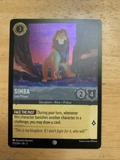 Disney Lorcana - Simba - Lost Prince - 173/204 - Cold Foil Shimmering Skies - NM