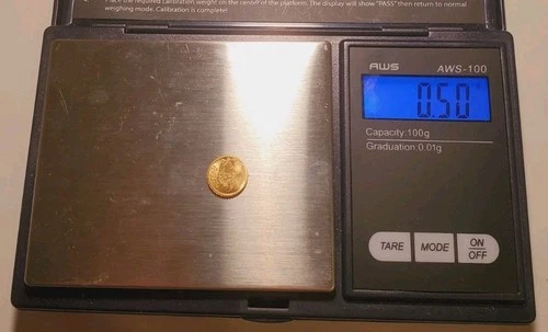 Monarch of the BURRO 1/50 Gold Eagle & Flag .9999 Fine Gold! IN CAPSULE