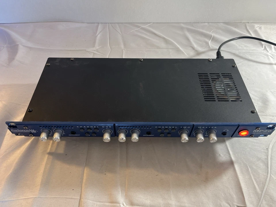 PreSonus MP20 Dual Servo Discrete Two Channel Mic Preamp Tested Working Mk2 - Image 2 of 4