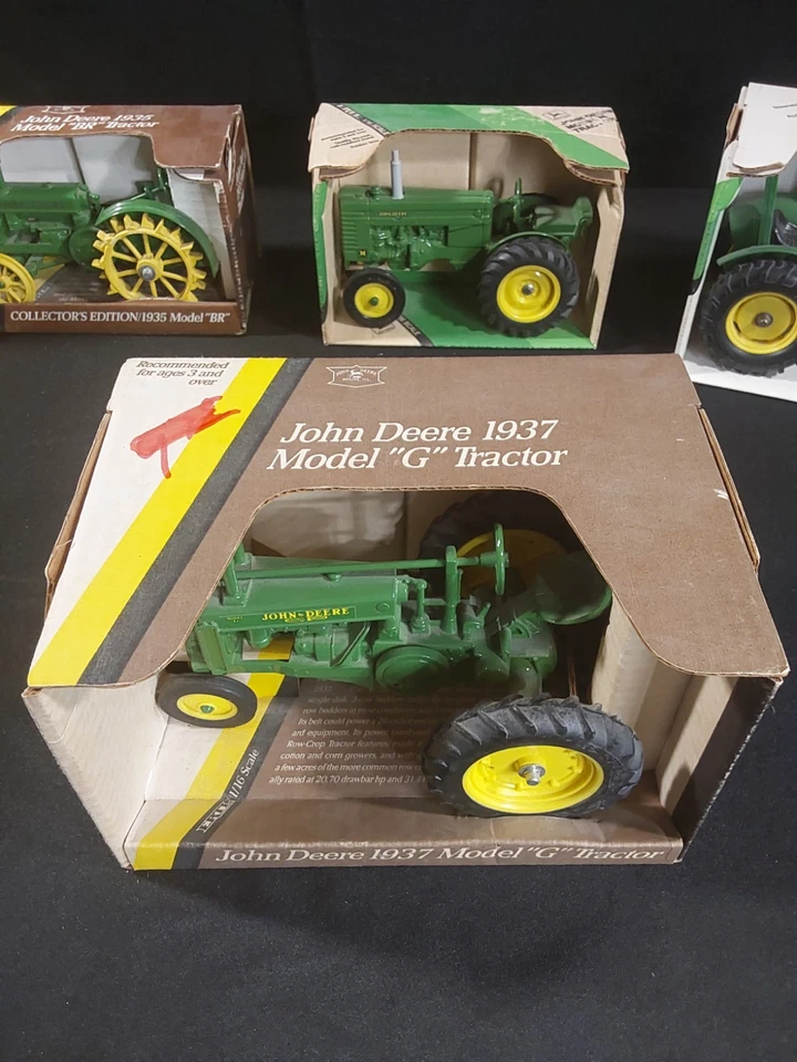 Tractor ERTL John Deere 1937 modelo "G" escala 1/16 nuevo en caja #548 EE. UU. Foto 4 de 4