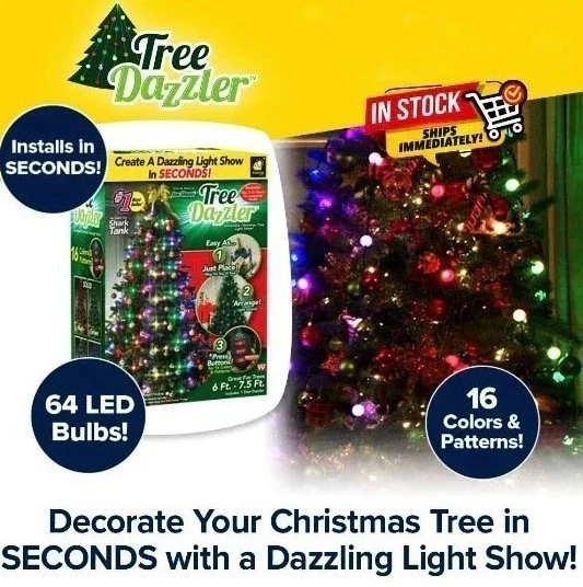 Star Shower Tree Dazzler 🎄Christmas Lights Indoor Outdoor Home Decor Xmas Gifts - Image 2 of 4