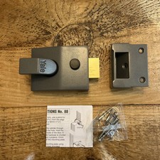 Yale Night Latch 60mm Grey Door Lock Only Brand New