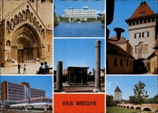 Vas Megye Szombathely Hungary Vintage Postcard B432