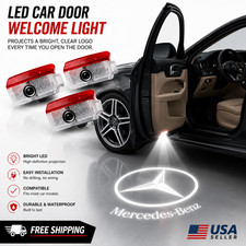 Mercedes-Benz Door Light Car LED 4Pcs Projector Ghost Shadow Lamp