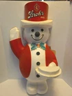 Vintage Strohs Beer Advertising Sign Barware 27"x 16 Foam Snowman 2 Sided Design