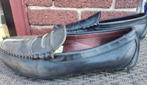 Allen Edmonds Mens Ventura Hwy Loafer Black Leather Moc Driving Shoes Size 9D - Picture 3 of 10