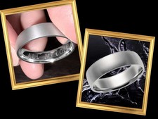 Stainless Steel Ring Matte Finish Comfort Fit- Hand Engraving Sold Separately