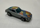 Vintage 1976 Hot Wheels Datsun Z Whiz Silver Gray Hong Kong Black Wall