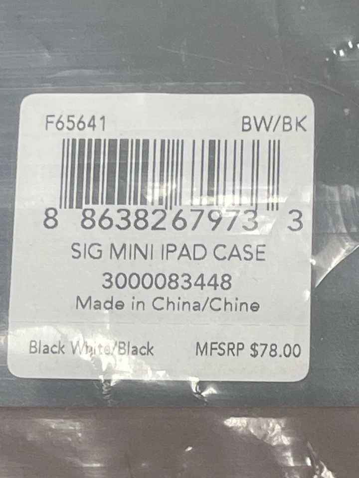 Coach New York Black White Signature Mini iPad Case  - Image 3 of 3