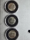 Lot Of 3 1966 Kennedy Half Dollars 40%  Silver