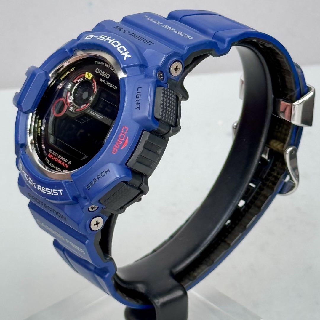 美品 G-SHOCK GW-9300NV 電波ソーラー ネイビー ブラック G-Shock GW-9300NV-2JF Navy Solar Master of G Military Style