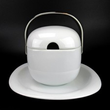 Rosenthal Porzellan Sauciere + Untertasse Serie Suomi Weiß Timo Sarpaneva Design
