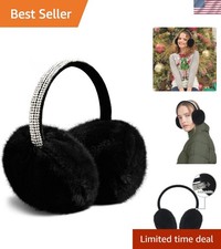 Earmuffs Girls Ear Muffs Sequins Kids Winter Warm Ear Covers in Plush and Fli...