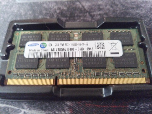 Samsung M471B5673FH0-CH9 PC3-10600S-09-10-F2 2GB 2Rx8 SODIMM Memory RAM
