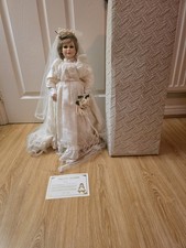 Vintage Rare Alberon Beautiful Wedding Doll Gloria with Certificate and Box