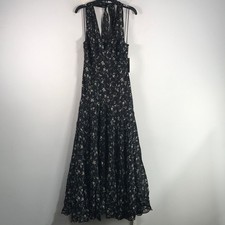 Reformation Briony Floral Halter Dress, Women's Size 8 - Mademoiselle