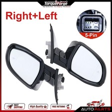 2 Pcs Left Driver Right Passenger Power Heat Mirror Set White Fit BMW X5 2019-22